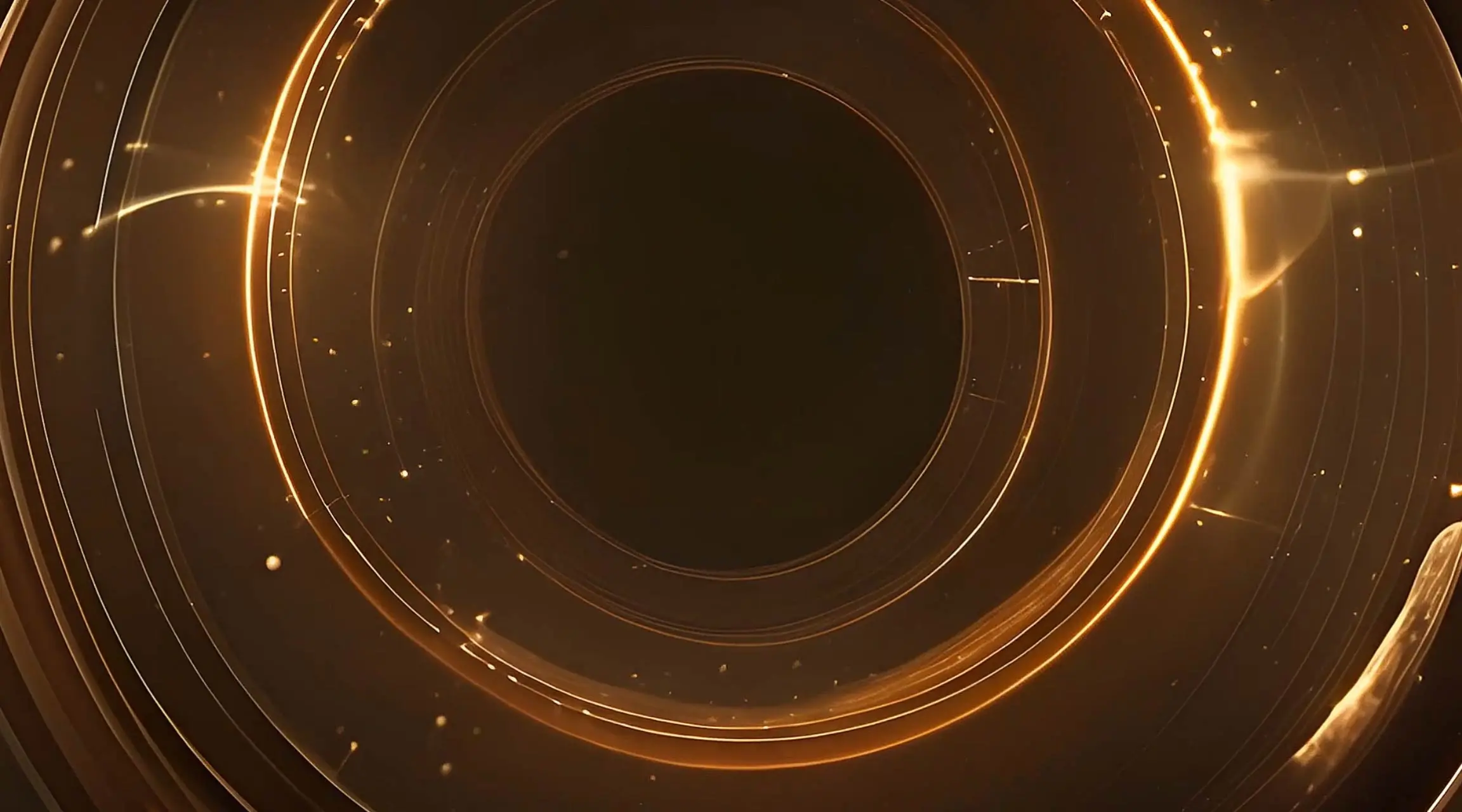 Luminous Rings and Sparks Sci-Fi Themed Motion Graphic